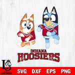 Indiana Hoosiers Bluey with Chilli Dance Svg Eps Dxf Png File, Digital Download, Instant Download