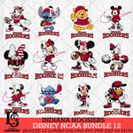 Indiana Hoosiers Disney NCAA Bundle Svg PNG 12 Svg Eps Dxf Png File, Digital Download