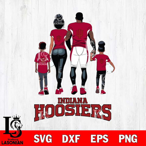 Indiana Hoosiers Family Love Rugby SVG DXF EPS PNG FILE,NCAA SVG, Father day Digital Download,Instant Download, Silhouette