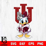 Indiana Hoosiers Fancy Daisy Duck Disney Svg Eps Dxf Png File, Digital Download, Instant Download
