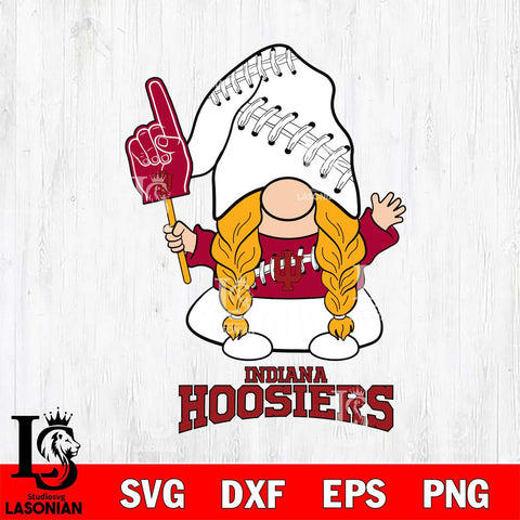 Indiana Hoosiers Gnomes Fan Svg Eps Dxf Png File, Digital Download, Instant Download