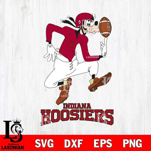 Indiana Hoosiers Goofy Circus Football SVG DXF EPS PNG FILE,NCAA svg ,Football Digital Download,Instant Download, Silhouette