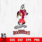 Indiana Hoosiers Goofy Player SVG DXF EPS PNG FILE,NCAA svg ,Football Digital Download,Instant Download, Silhouette