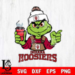 Indiana Hoosiers Grinch with coffee Svg Eps Dxf Png File, Digital Download, Instant Download