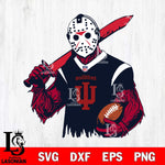 Indiana Hoosiers Jason Voorhees Horror 11 Svg Eps Dxf Png File, NCAA svg, Digital Download, Instant Download