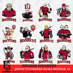 Indiana Hoosiers Jason Voorhees NCAA Bundle 12 SVG Svg Eps Dxf Png File, Digital Download