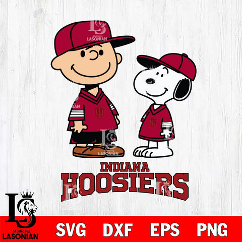 Indiana Hoosiers Peanuts Snoopy Football SVG DXF EPS PNG FILE,Snoopy File Cut, NCAA Digital Download,Instant Download,Christmas Silhouette
