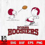 Indiana Hoosiers Peanuts play football SVG DXF EPS PNG FILE,Snoopy File Cut, NCAA Digital Download,Instant Download,Christmas Silhouette