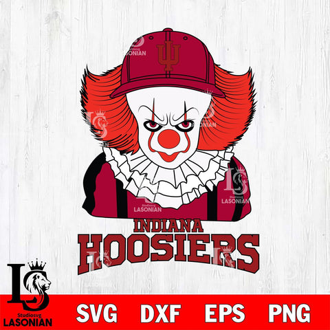 Indiana Hoosiers Pennywise Horror Sport 10 Svg Eps Dxf Png File, Digital Download