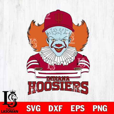 Indiana Hoosiers Pennywise Horror Sport 2 Svg Eps Dxf Png File, Digital Download