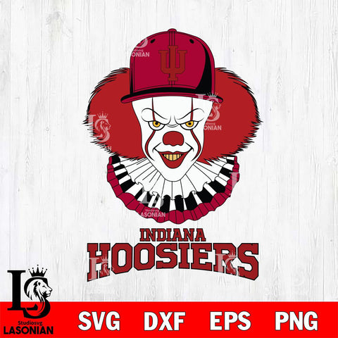 Indiana Hoosiers Pennywise Horror Sport 4 Svg Eps Dxf Png File, Digital Download