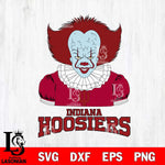 Indiana Hoosiers Pennywise Horror Sport 5 Svg Eps Dxf Png File, Digital Download