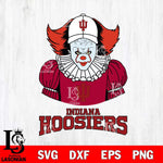 Indiana Hoosiers Pennywise Horror Sport 7 Svg Eps Dxf Png File, Digital Download