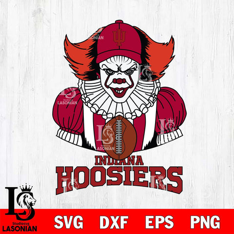 Indiana Hoosiers Pennywise Horror Sport 9 Svg Eps Dxf Png File, Digital Download