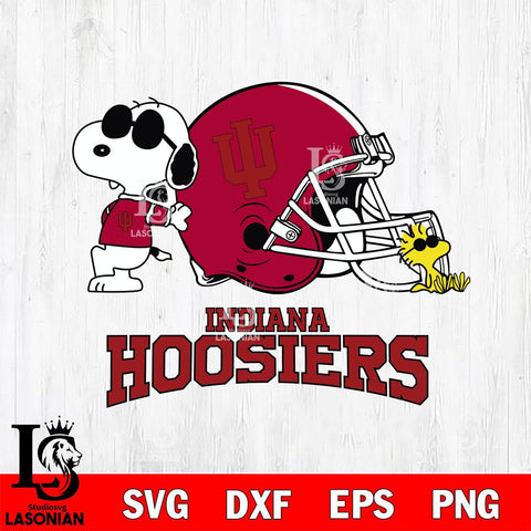 Indiana Hoosiers Snoopy Sport 2 Svg Eps Dxf Png File, Digital Download