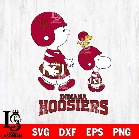 Indiana Hoosiers Snoopy Sport Svg Eps Dxf Png File, Digital Download