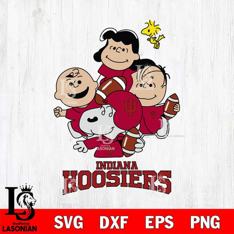 Indiana Hoosiers Snoopy Sport 4 Svg Eps Dxf Png File, Digital Download