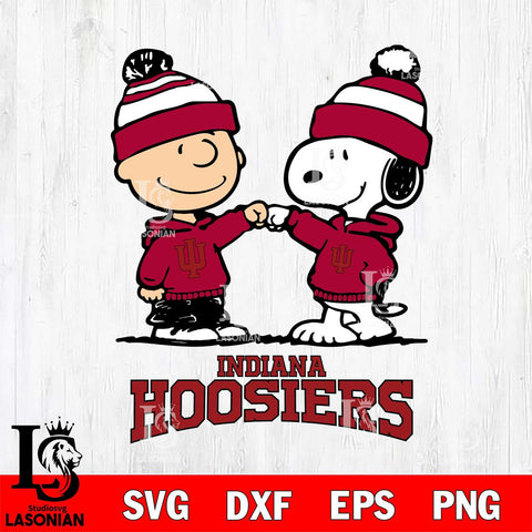 Indiana Hoosiers Snoopy Sport 9 Svg Eps Dxf Png File, Digital Download