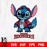 Indiana Hoosiers Stitch Halloween Svg Eps Dxf Png File, NCAA svg, Digital Download, Instant Download
