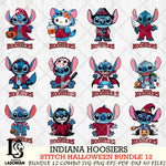 Indiana Hoosiers Stitch Horror Bundle 12 SVG Svg Eps Dxf Png File, NCAA svg, Digital Download, Instant Download