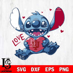 Indiana Hoosiers Stitch Love Svg Eps Dxf Png File, NCAA svg, Digital Download, Instant Download
