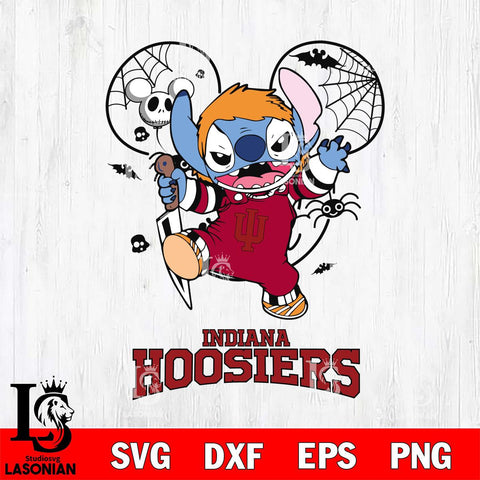 Indiana Hoosiers Stitch Michael Halloween Svg Eps Dxf Png File, Digital Download, Instant Download