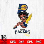 Indiana Pacers Beauty Black Fairy Betty Boop