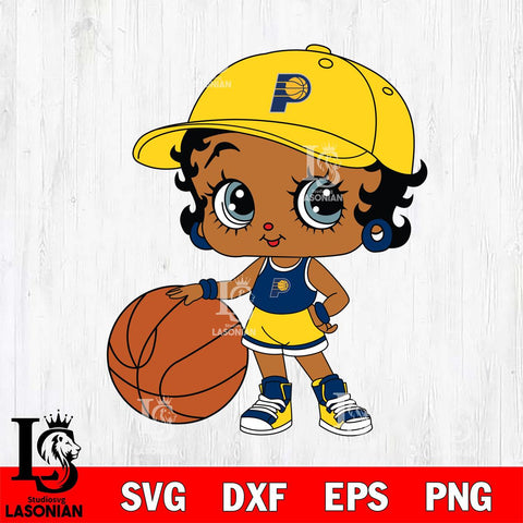 Indiana Pacers Betty Boop NBA 12 Svg Eps Dxf Png File, NBA svg, Digital Download, Instant Download