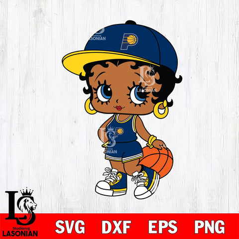 Indiana Pacers Betty Boop NBA 2 Svg Eps Dxf Png File, NBA svg, Digital Download, Instant Download