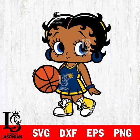 Indiana Pacers Betty Boop NBA 4 Svg Eps Dxf Png File, NBA svg, Digital Download, Instant Download