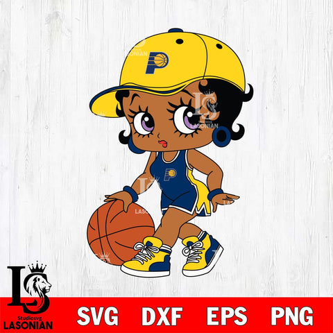 Indiana Pacers Betty Boop NBA 5 Svg Eps Dxf Png File, NBA svg, Digital Download, Instant Download