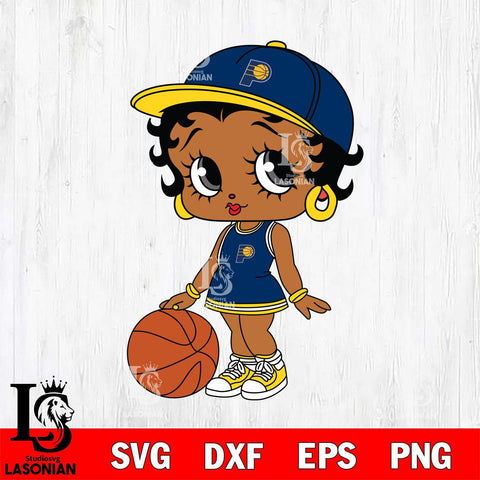 Indiana Pacers Betty Boop NBA 6 Svg Eps Dxf Png File, NBA svg, Digital Download, Instant Download