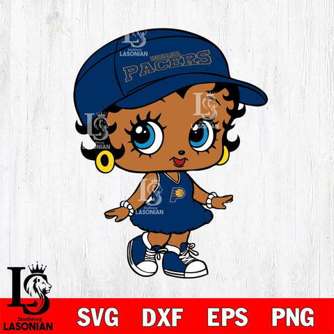 Indiana Pacers Betty Boop NBA 7 Svg Eps Dxf Png File, NBA svg, Digital Download, Instant Download