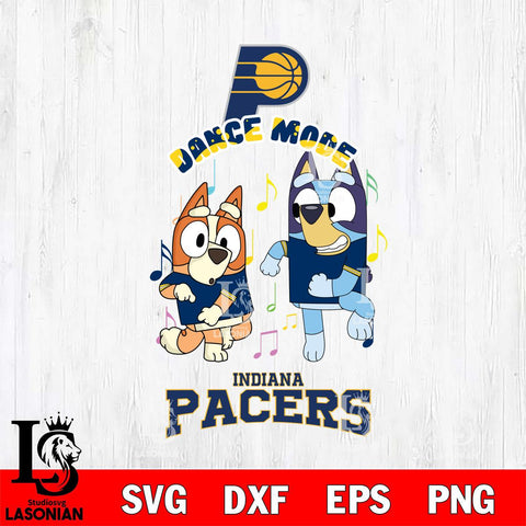 Indiana Pacers Bluey Bingo Svg Eps Dxf Png File, NBA svg, Digital Download, Instant Download