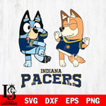 Indiana Pacers Bluey Chilli Sport Svg Eps Dxf Png File, Digital Download, Instant Download