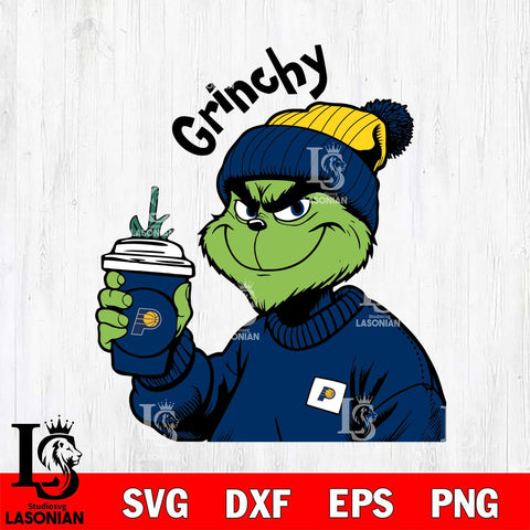 Indiana Pacers Boujee Grinch 10 Svg Eps Dxf Png File, Digital Download, Instant Download