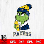 Indiana Pacers Grinch Bougie Leopard Svg Eps Dxf Png File, Digital Download, Instant Download