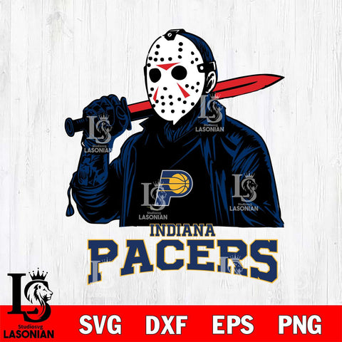 Indiana Pacers Jason Voorhees Horror 12 Svg Eps Dxf Png File, NBA svg, Digital Download, Instant Download