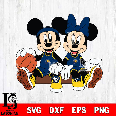 Indiana Pacers Mickey Minne 2 Nba Svg Eps Dxf Png File, NBA svg, Digital Download, Instant Download