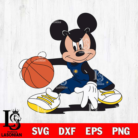 Indiana Pacers Mickey Minne 4 Nba Svg Eps Dxf Png File, NBA svg, Digital Download, Instant Download