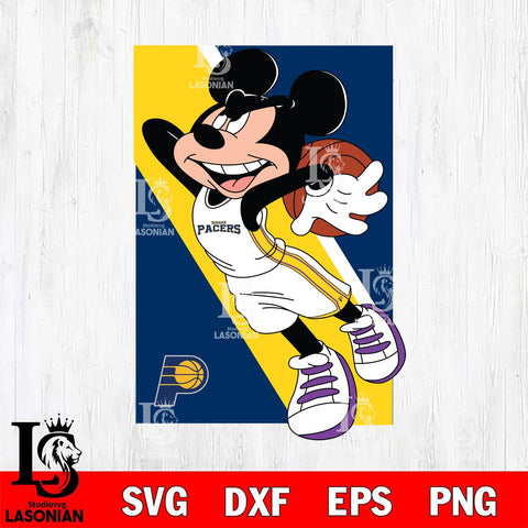 Indiana Pacers Mickey Minne 6 Nba Svg Eps Dxf Png File, NBA svg, Digital Download, Instant Download