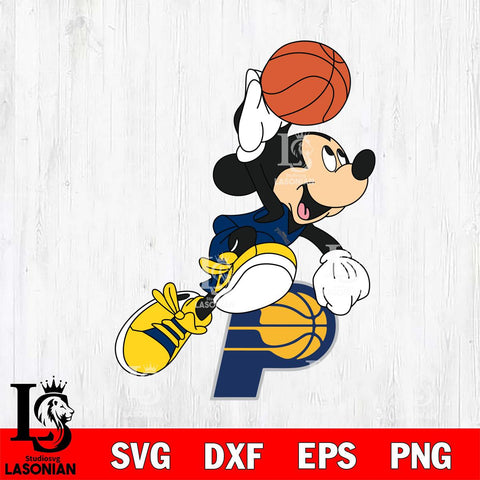 Indiana Pacers Mickey Minne 8 Nba Svg Eps Dxf Png File, NBA svg, Digital Download, Instant Download