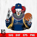 Indiana Pacers Pennywise Horror basketball SVG DXF EPS PNG FILE, NBA File Cut,Halloween Digital Download,Instant Download, Silhouette