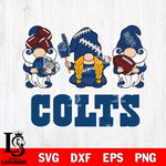 Indianapolis Colts 3 Gnomes Football Svg Eps Dxf Png File, Digital Download, Instant Download