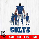 Indianapolis Colts 4 Father and son Rugby SVG DXF EPS PNG FILE,NFL SVG, Father day Digital Download,Instant Download, Silhouette
