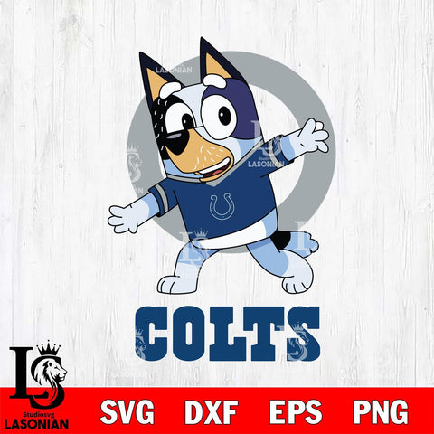 Indianapolis Colts Bandit Heeler Rugby Svg Eps Dxf Png File, Digital Download ,Instant Download, Cricut File