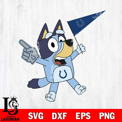 Indianapolis Colts Bluey flag NFL Svg Eps Dxf Png File, Digital Download, Instant Download