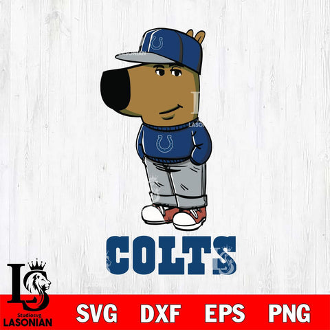 Indianapolis Colts Chill Guy Svg