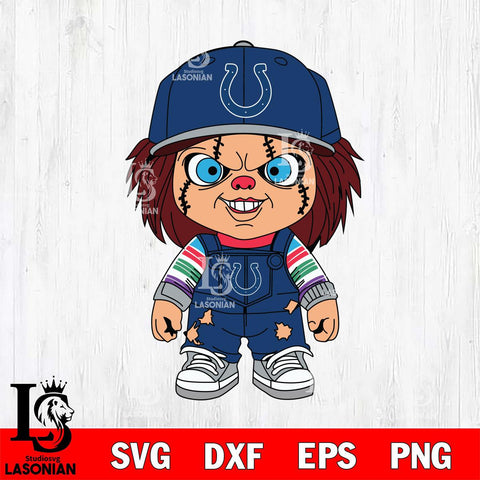 Indianapolis Colts Chucky Football Horror Halloween Svg Eps Dxf Png File, Digital Download, Instant Download