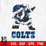Indianapolis Colts Dabbing Santa Claus Ugly Christmas Svg Eps Dxf Png File,NFL Svg Files,Digital Download,Sublimation,Instant Download